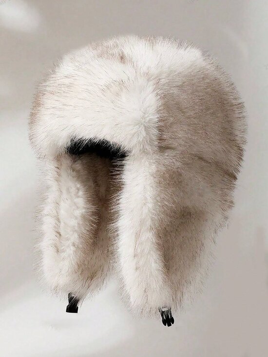 Ombre Reversible Women\'s Trapper Hat – Faux Fur, Warm Ear Protection main image 4